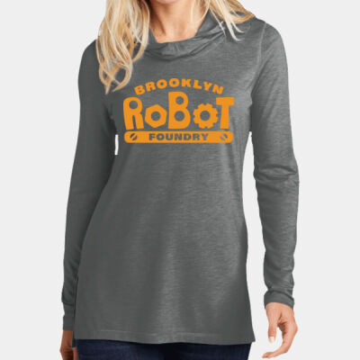 BRF - Ladies PosiCharge ® Tri Blend Wicking Long Sleeve Hoodie Thumbnail