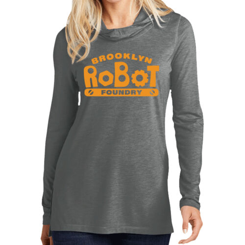 BRF - Ladies PosiCharge ® Tri Blend Wicking Long Sleeve Hoodie Thumbnail