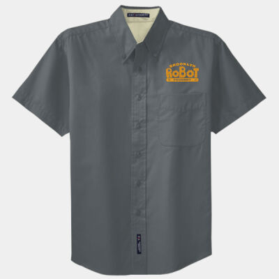Brooklyn Robot Foundry Embroidered - Short Sleeve Easy Care Shirt Thumbnail