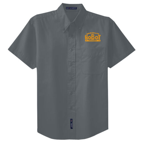 Brooklyn Robot Foundry Embroidered - Tall Short Sleeve Easy Care Shirt Thumbnail