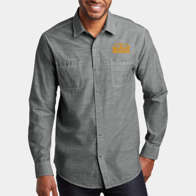 Brooklyn Robot Foundry Embroidered - Slub Chambray Shirt Thumbnail