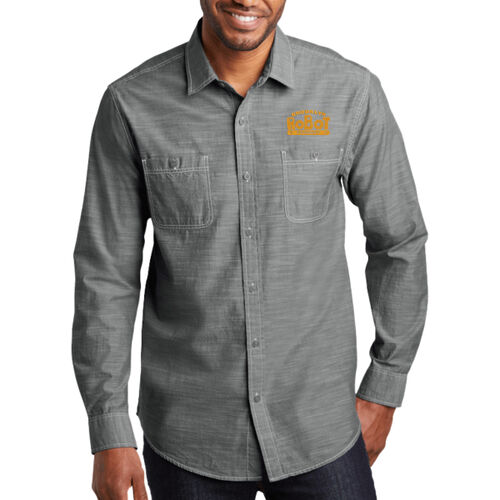 Brooklyn Robot Foundry Embroidered - Slub Chambray Shirt Thumbnail