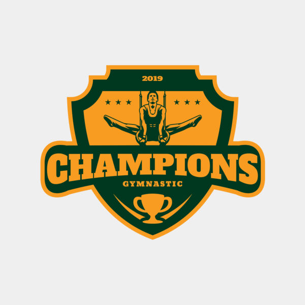 Champions Gymnastic logo template Thumbnail