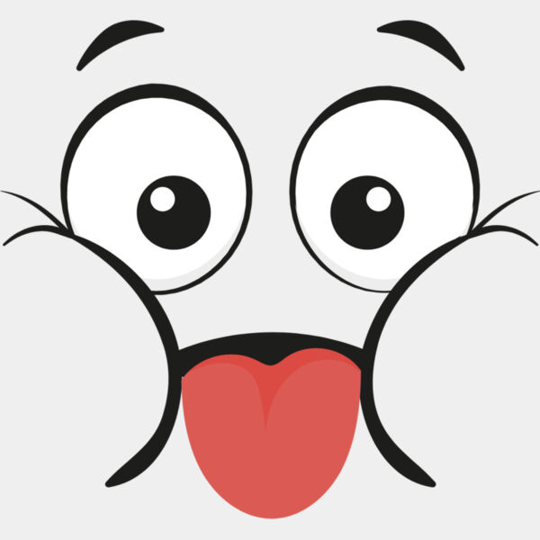 Cartoon Happy Tongue Face 4 Thumbnail