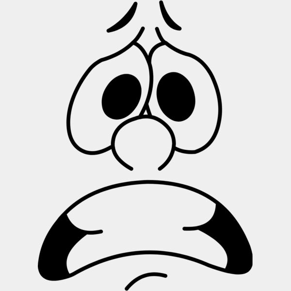 Cartoon Worry Face 2 Thumbnail