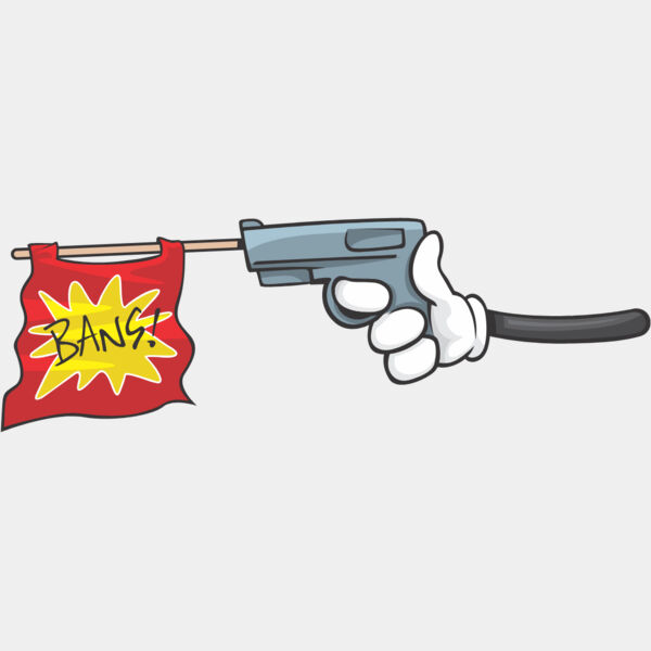 Cartoon Hand Holding Fake Gun 1 Thumbnail