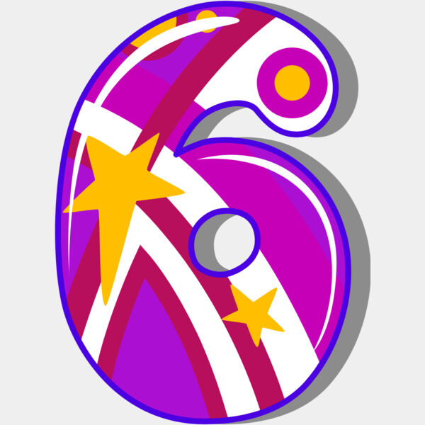 Six Birthday Groovy Number 1 Thumbnail