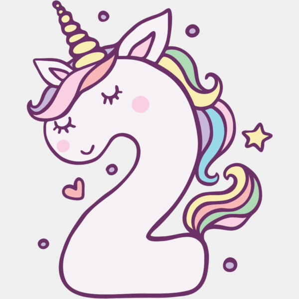 Two Birthday Unicorn Number 1 Thumbnail