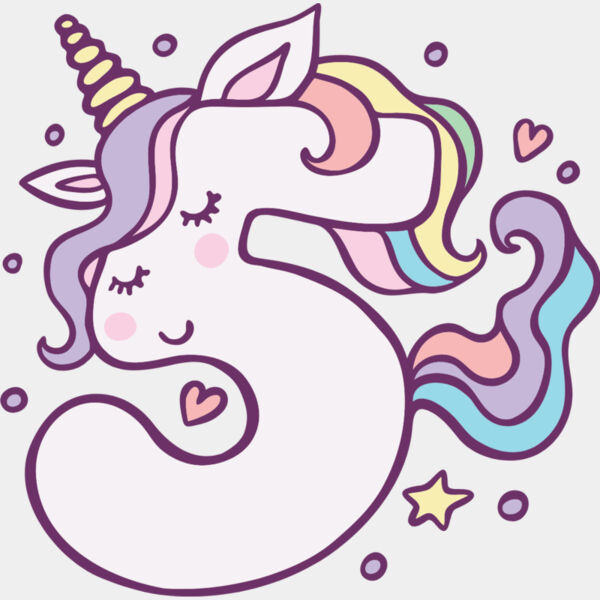 Five Birthday Unicorn Number 1 Thumbnail