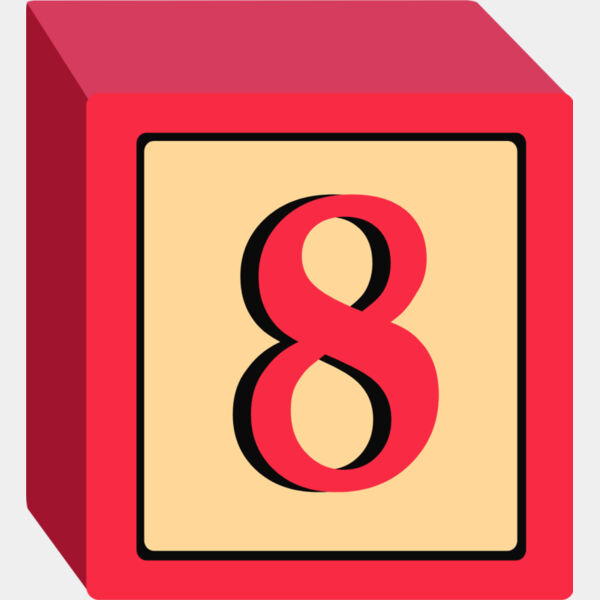 Toy Block Eight 8 Thumbnail