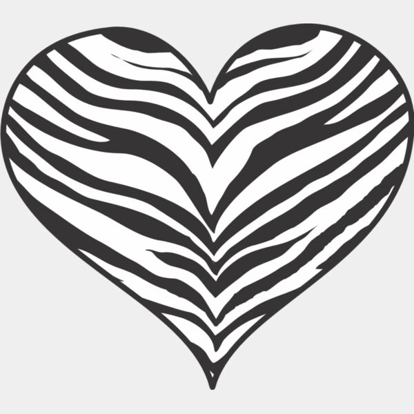 Zebra Stripe Heart 1 Thumbnail