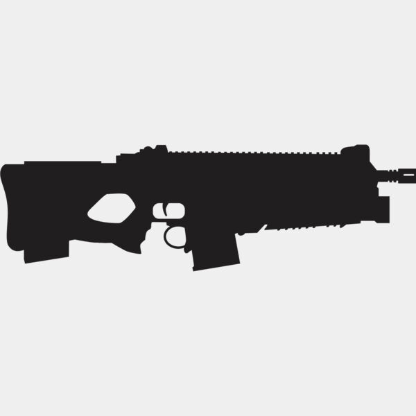 Assault Rifle Gun Silhouette 2 Thumbnail