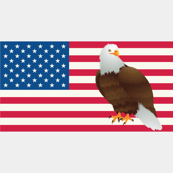 USA America Flag Bald Eagle 3 Thumbnail