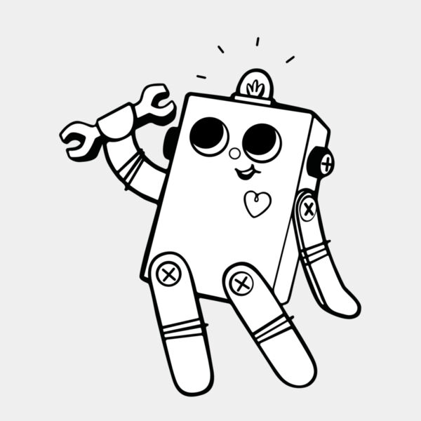 Bitsy Bot BW3 Vector Thumbnail