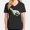 Ladies Core Cotton V-Neck Tee Thumbnail