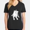 Ladies Core Cotton V-Neck Tee Thumbnail
